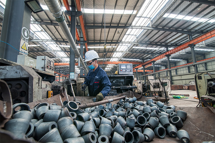 西宁网架配件-锥头加工车间